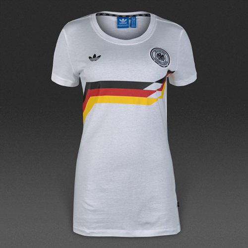 Adidas Originals Football Germany Tee White for Women